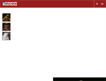 Tablet Screenshot of formacioncatolica.org